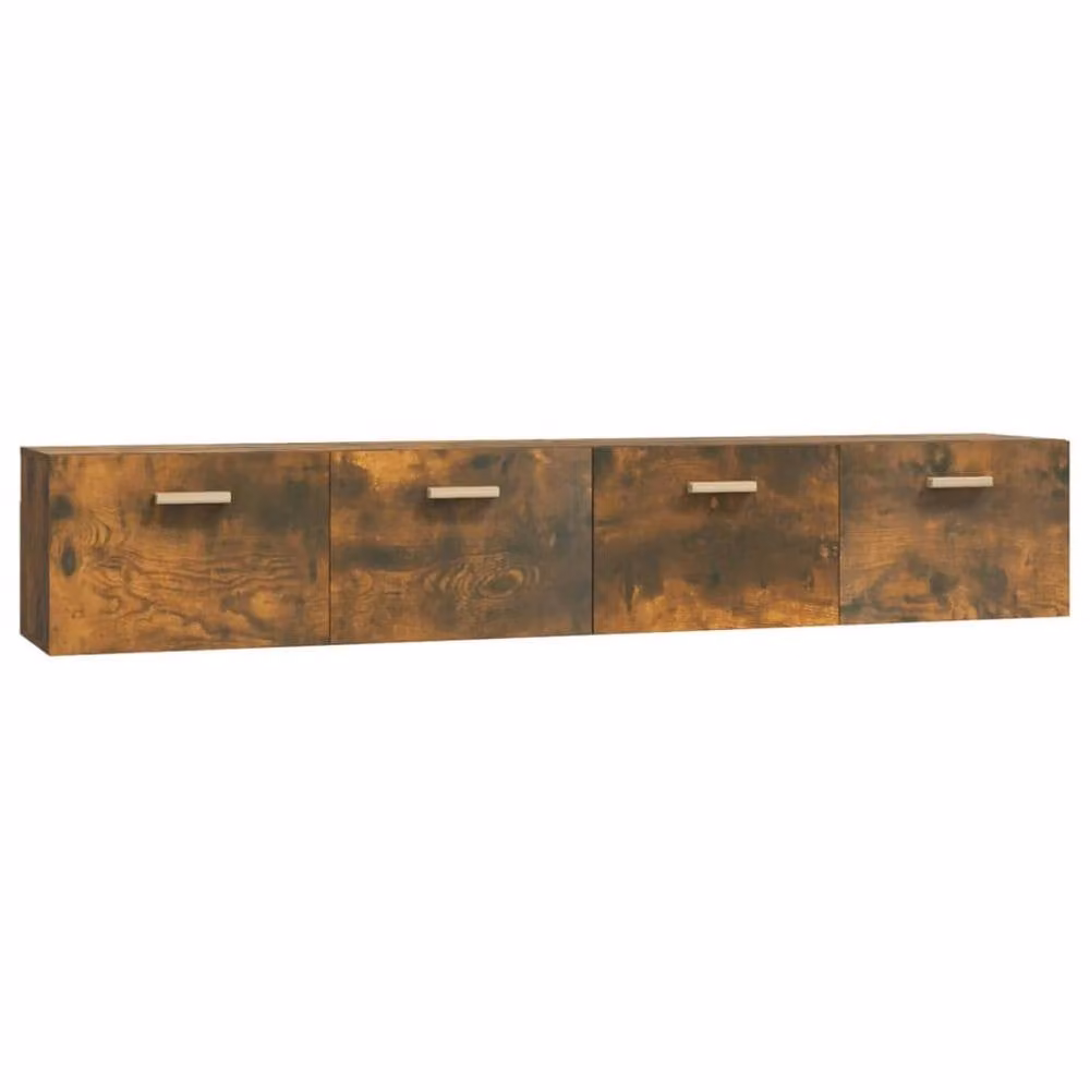Berkfield Home Smoked Oak Wall Cabinets, 2 Piece Set in Brown, W/D/H: 100 x 36.5 x 35 cm – 2