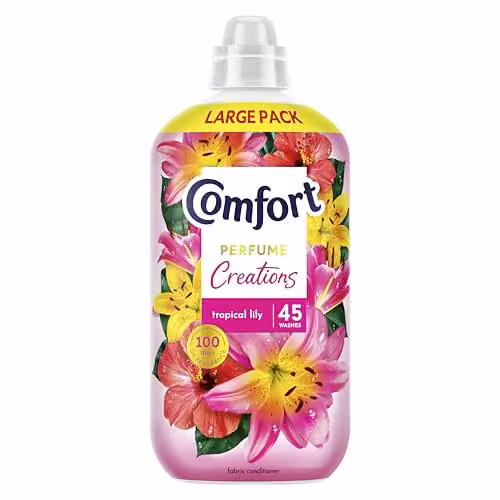 Comfort Tropical Lily Fabric Conditioner with Motion-Activated Fragrance Technology, 1.35 l