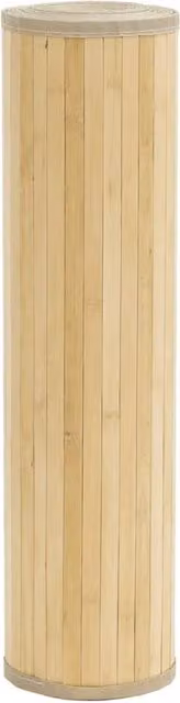 Berkfield Home Rectangular Bamboo and Polypropylene Rug in Beige, W: 80 cm, L: 300 cm – 1
