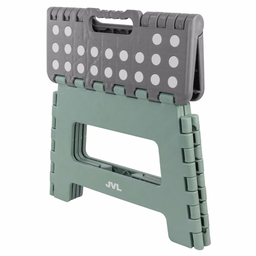 JVL Small Folding Step Stool for Kitchen, Bathroom or Children, Green – 2