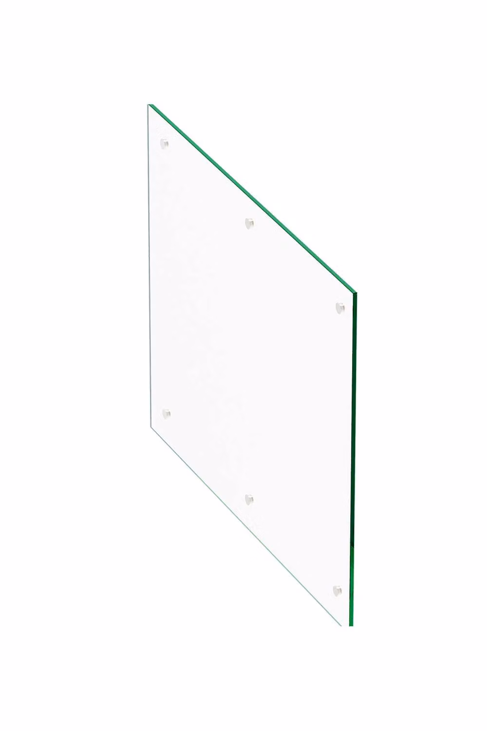 Living and Home Tempered Glass Rectangular Chopping Board and Worktop Saver with Non-Slip Feet in Clear – 3
