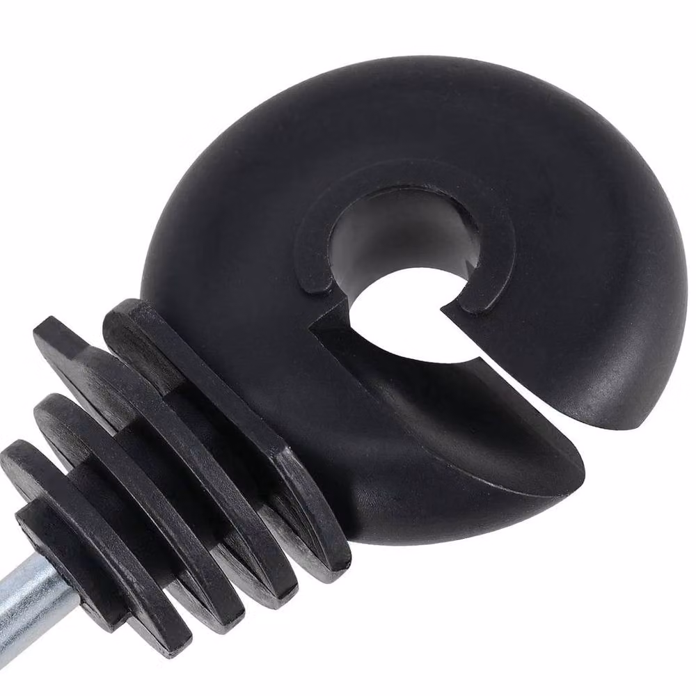 SPETLEK 300pcs Black Screw In Electric Fence Insulators for Wire and Tape – 3
