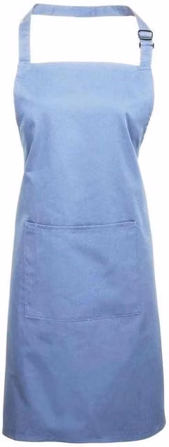 Premier Colours Collection Pocket Bib Apron in Blue