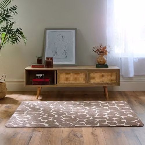 My Mat Sculptured Patterned Pebble Mink Rug, Brown, W: 100 cm, L: 150 cm – 2