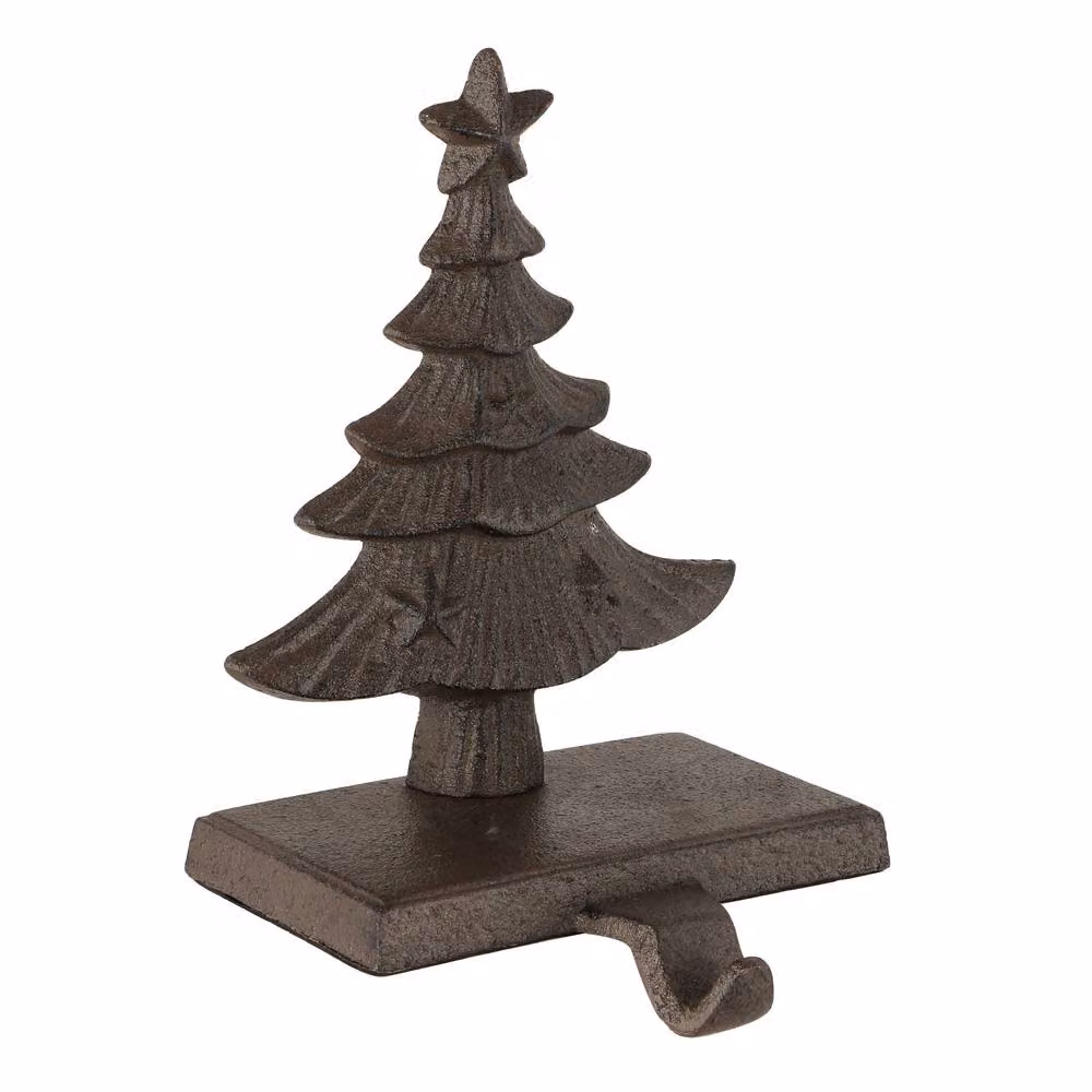 Dibor Antique Brown Decorative Star Christmas Stocking Holder – 2