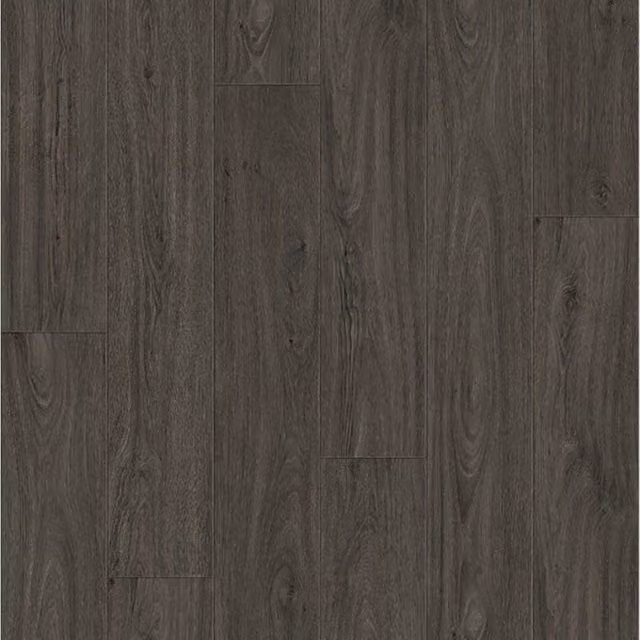 Guardian Click Wood Look Vinyl Flooring Planks, Brown and Grey, Pack of 8