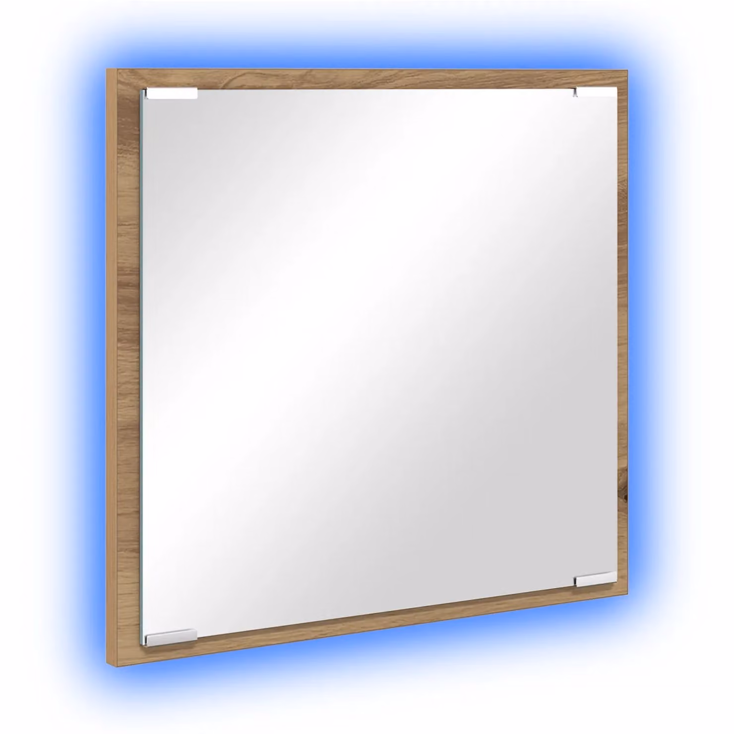 Berkfield Home LED Bathroom Mirror in Artisan Oak, W/D/H: 40 x 8.5 x 37 cm – 1