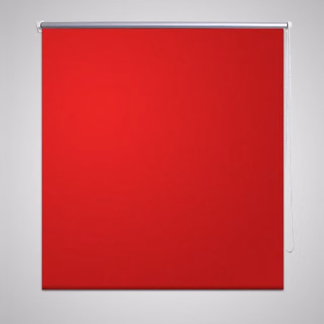 Berkfield Home Red Blackout Thermal Insulating Roller Blind W/D/H: 100 x 100 x 230 cm