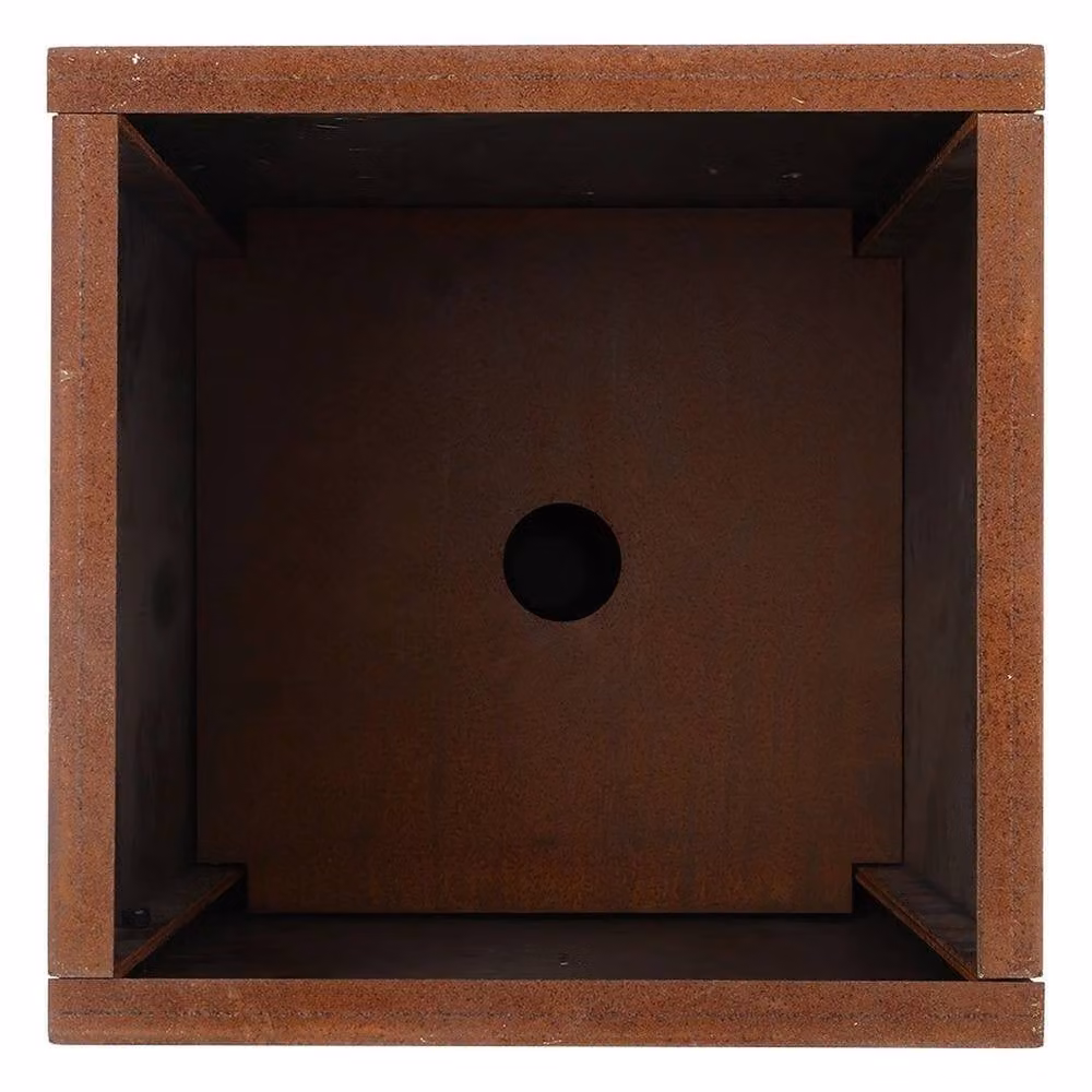 Havendro Brown Corten Steel Metal Garden Planter Tub, Height: 60 cm, Width: 30 cm, Depth: 30 cm – 3