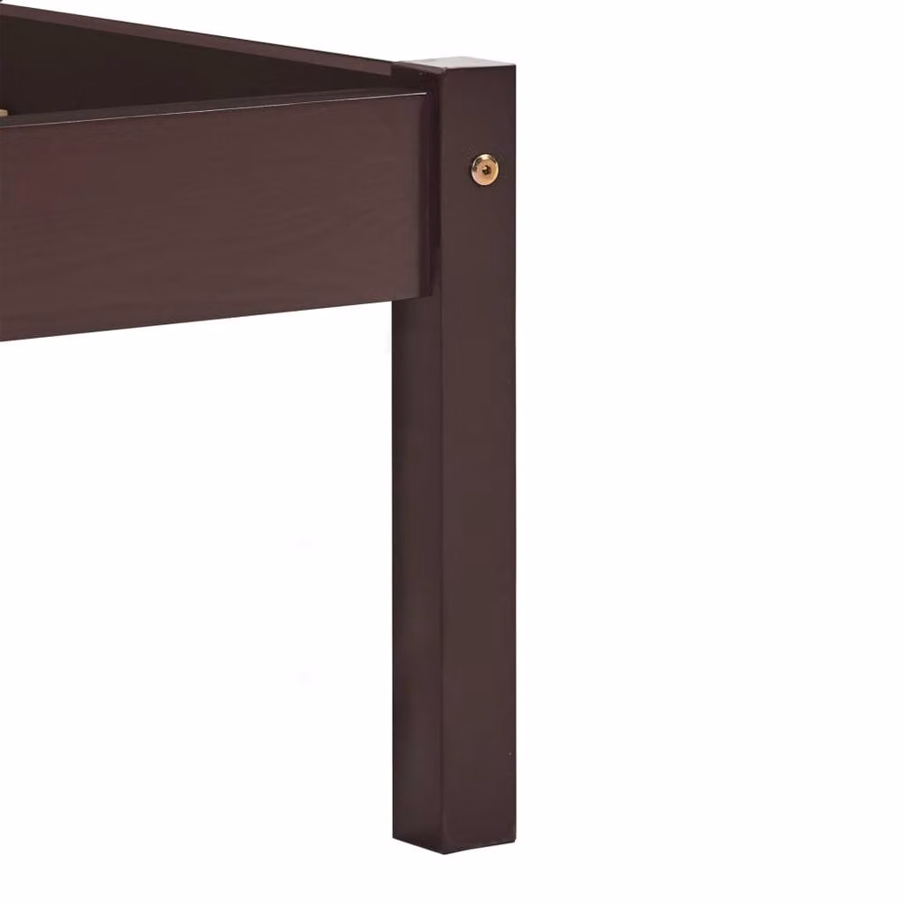 Berkfield Home Modern Bed Frame in Dark Brown Solid Pine Wood, W: 160 cm, D: 200 cm, H: 60 cm – 3