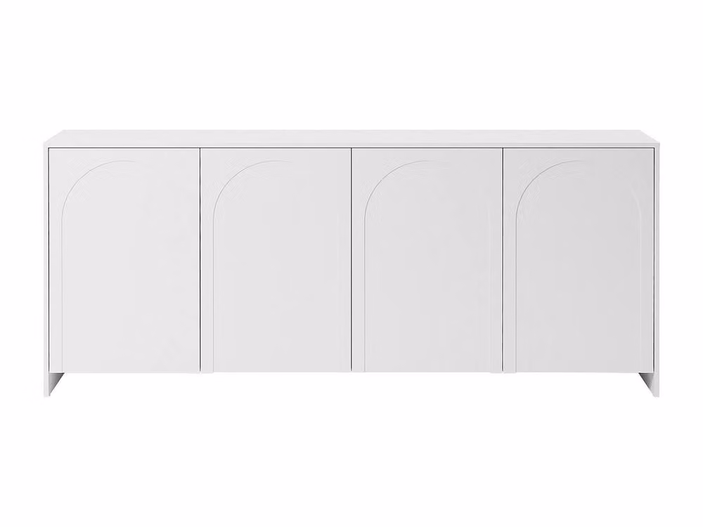 Maison Céphy NALYRA Sideboard with 4 Doors, White, W: 198 cm, H: 85 cm, D: 40 cm – 2