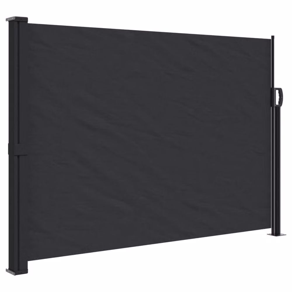 Berkfield Home Retractable Side Awning in Black, W/H: 500 x 140 cm – 2