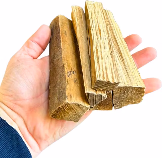 Proper Wood Kiln Dried Hardwood Kindling Fire Starter Sticks in Natural Brown