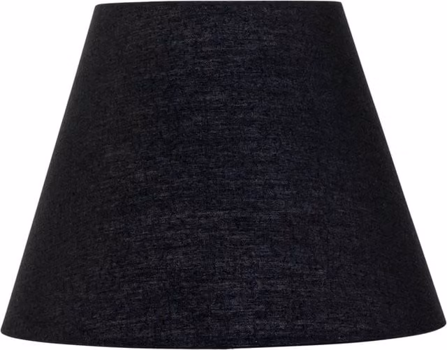 First Choice Lighting Black Fabric Cone Lamp Shade, Diameter: 20 cm