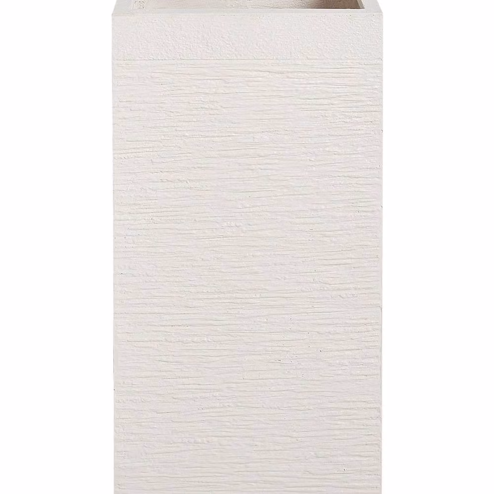 Wyld and Coco Tall Clay Planter Tub in Beige, W/D/H: 33 x 33 x 70 cm – 2