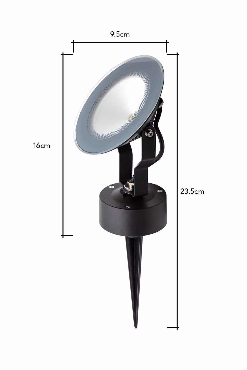 BHS Lighting Tierney Adjustable LED Outdoor Ground Spike Garden Light in Black – 4