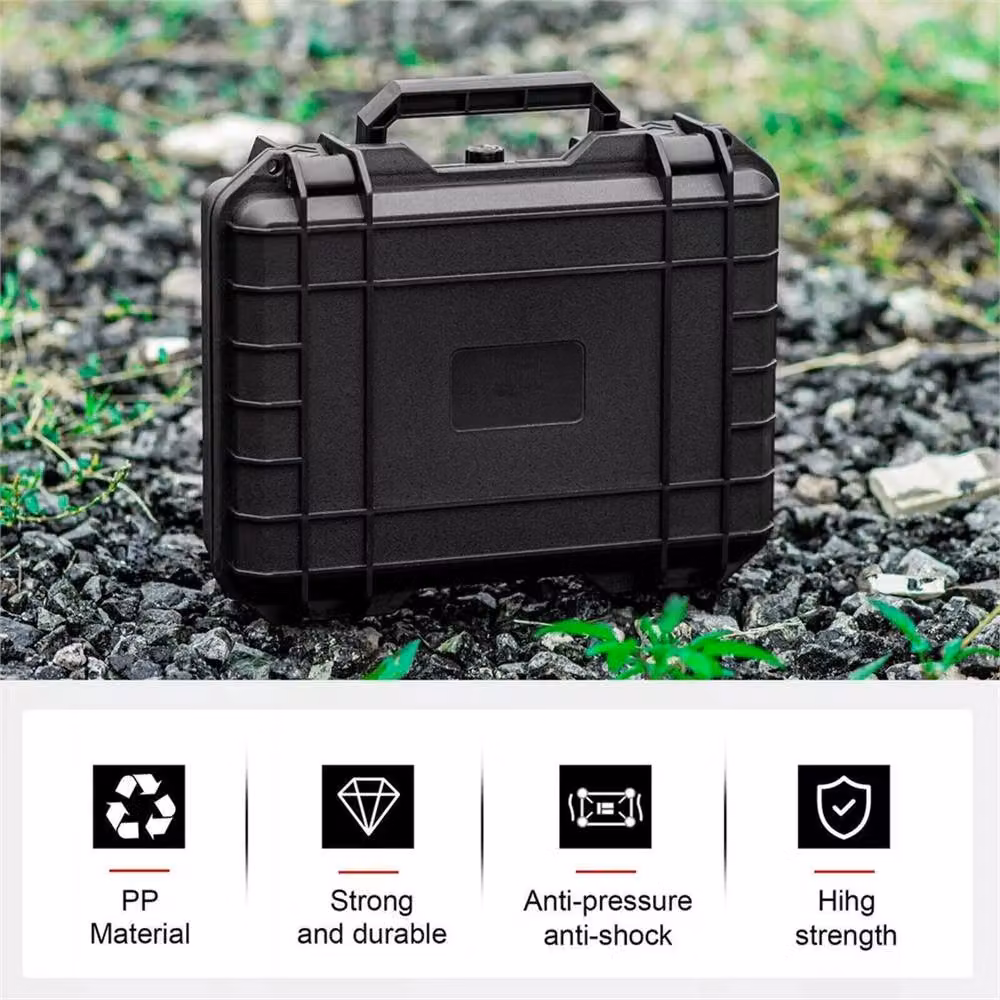 VOGREX Waterproof Hard Carry Case Flight Box Storage, Black, W: 36.4 cm, D: 29.7 cm, H: 10.6 cm – 5