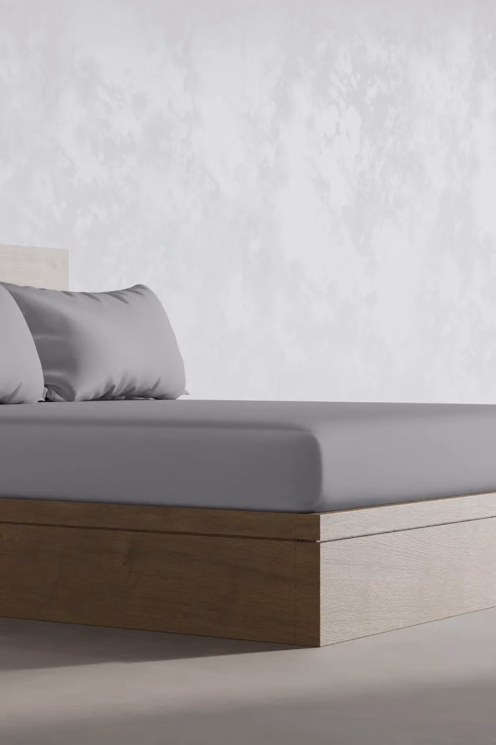 Panda London Breathable and Antibacterial 100% Bamboo Pillowcases in Grey – 3