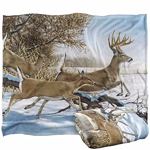 Wild Wings Breaking Cover 2 Silky Touch Super Soft White Fleece Throw Blanket W/D/H: 152 x 127 cm – 1