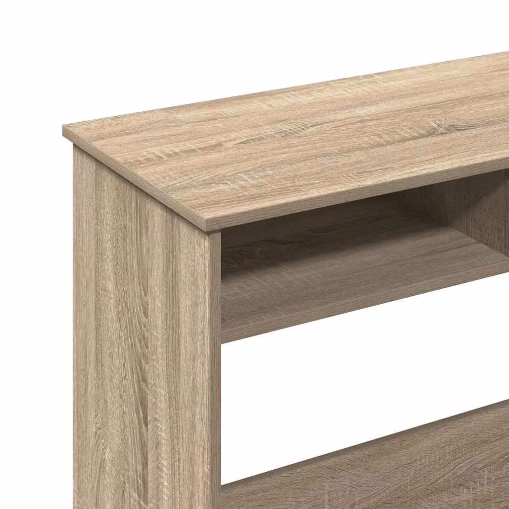 Berkfield Sonoma Oak Writing Desk in Brown, W/D/H: 80 x 40 x 75 cm – 5