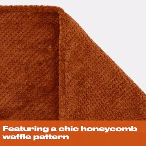 OHS Orange Fleece Throw Blanket, W/D/H: 150 x 200 cm – 4