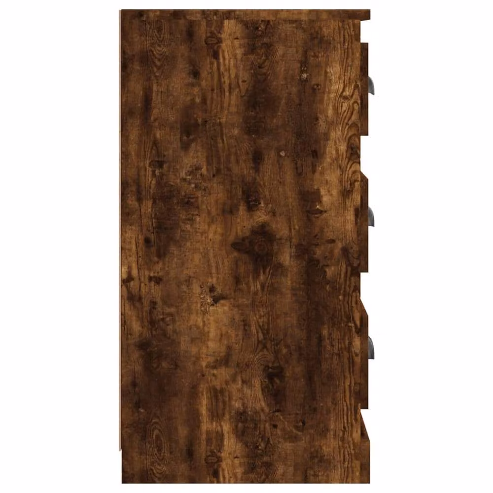 Berkfield Home Smoked Oak Sideboard in Brown, W/D/H: 70 x 35.5 x 67.5 cm – 3