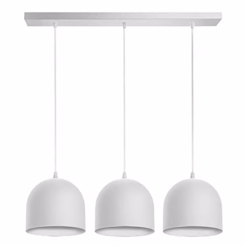 Helam Madison Straight Bar Pendant Ceiling Light in White