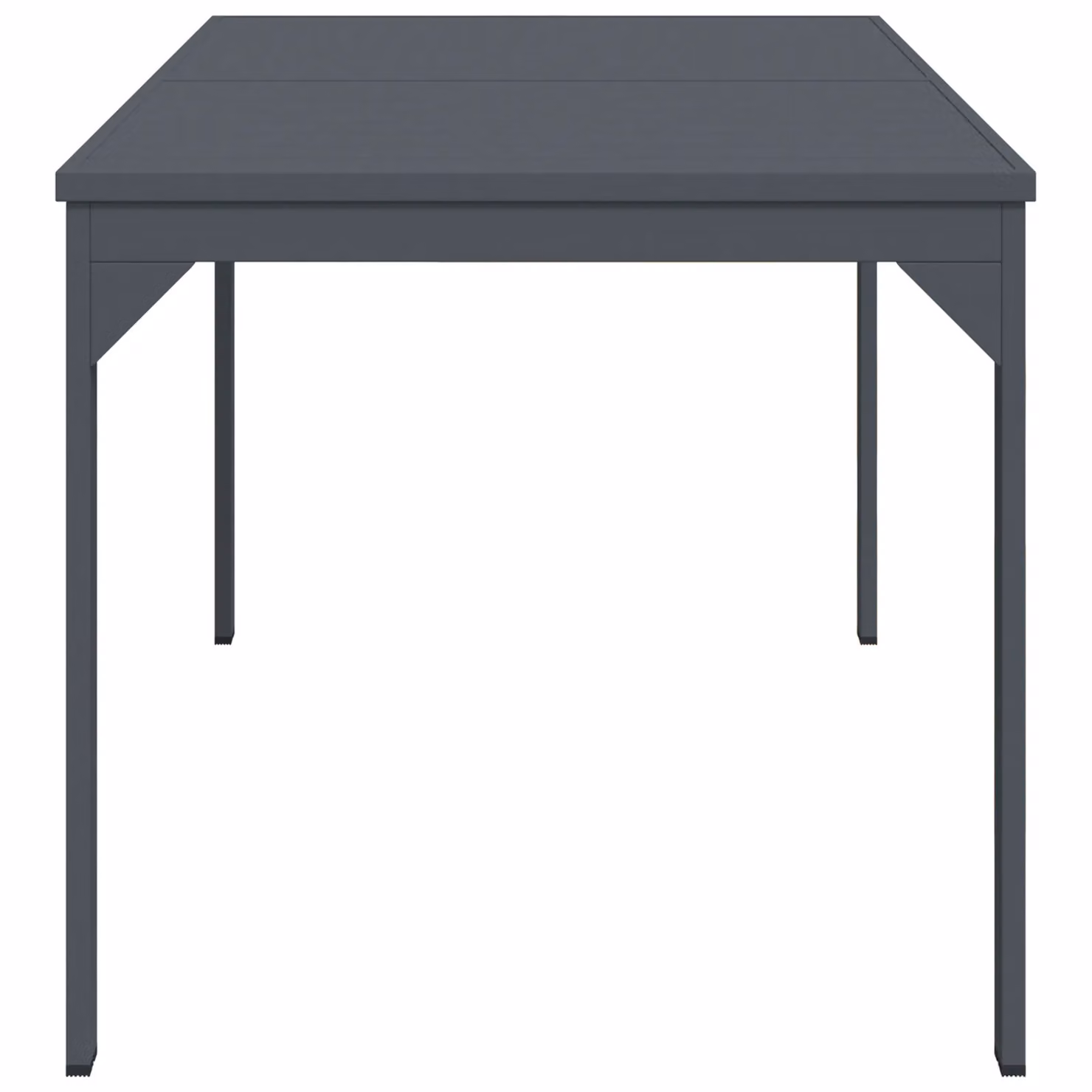 Berkfield Home Large Expandable Aluminium Garden Table in Matt Dark Grey – 4