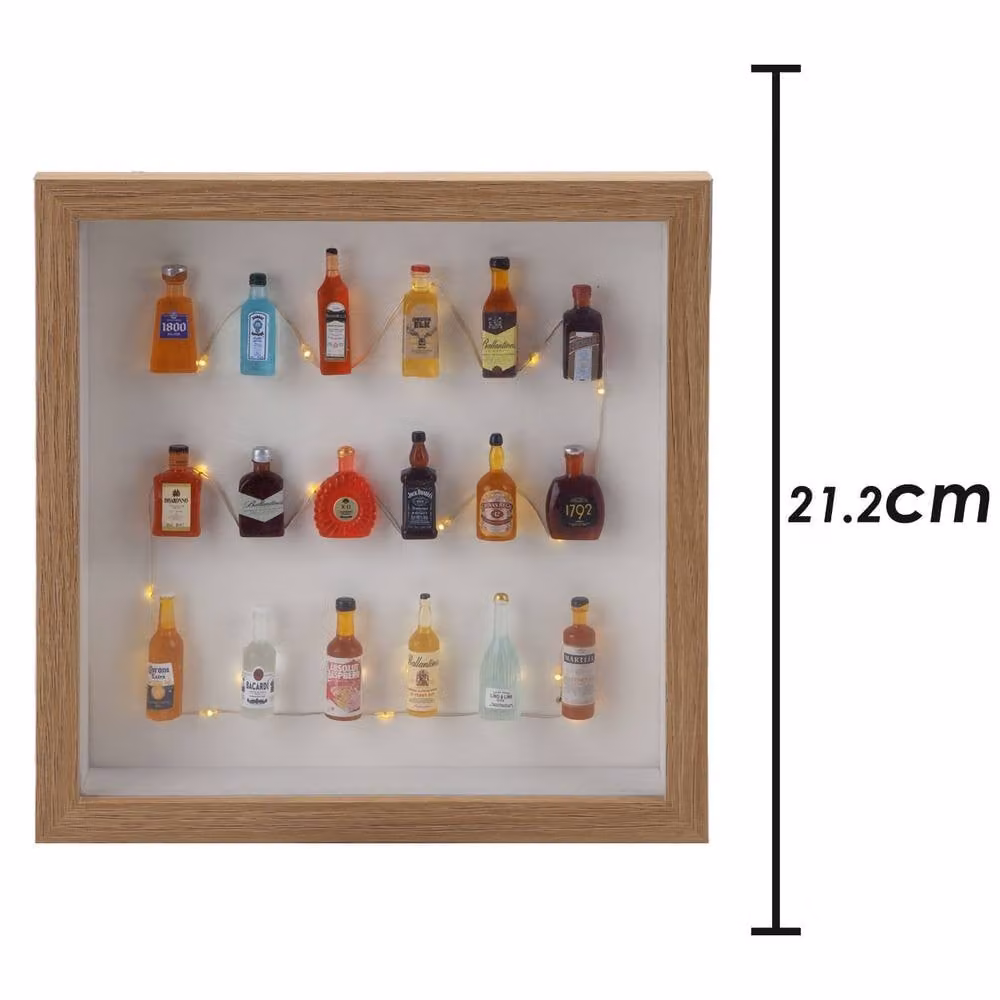 VFM e-Store Multicolour LED Rectangular Wood Frame Bottle Decoration – 2