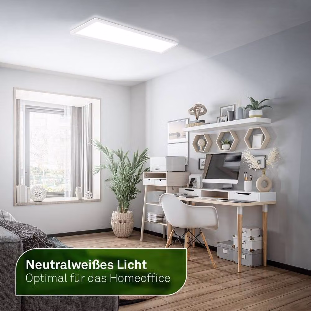 Briloner Ultra Efficient LED Ceiling Light, White, 4800lm, 4000K – 3