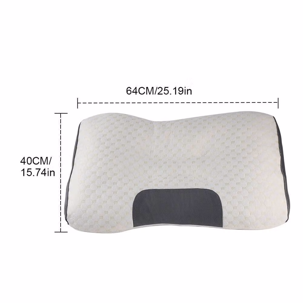 NESTLUNE Pack of 2 Antibacterial Ergonomic Memory Foam Cot Pillows in White – 2