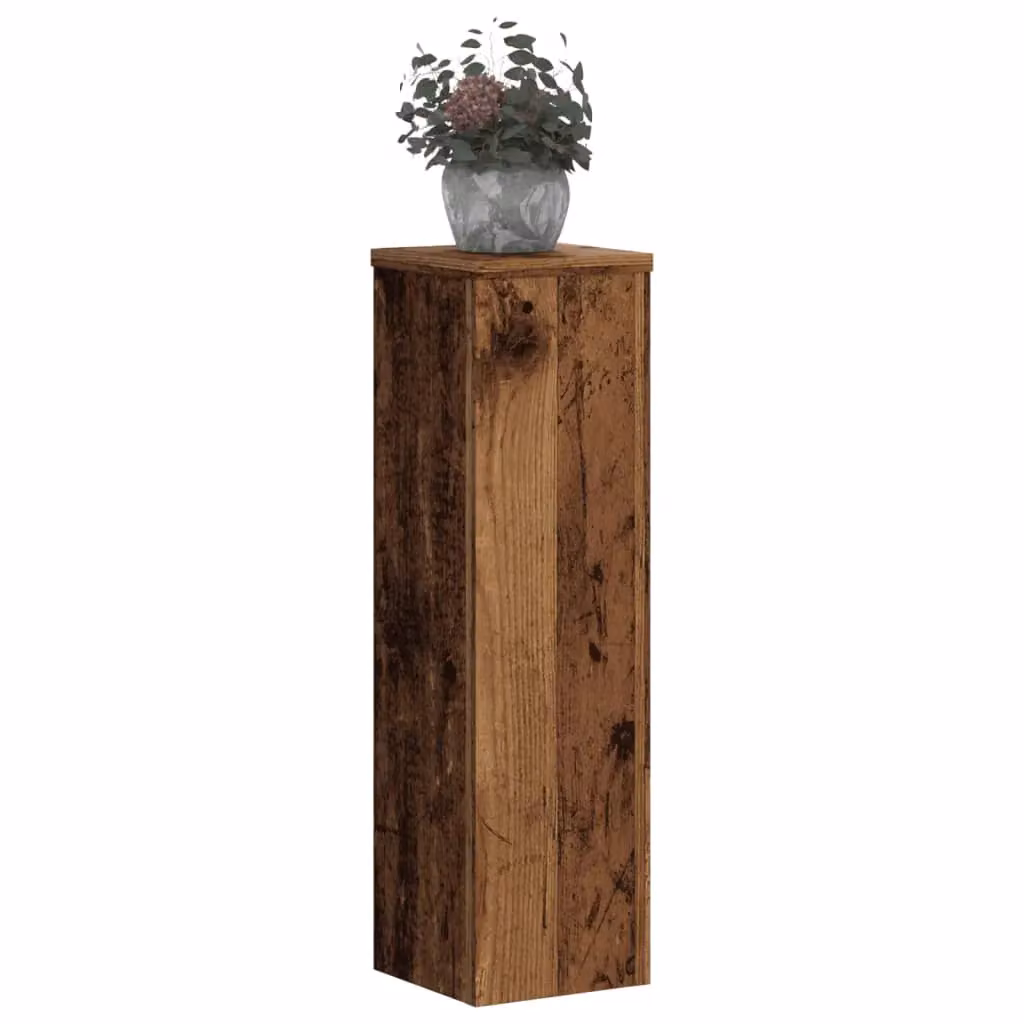 Berkfield Home Set of 2 Modern Brown Engineered Wood Plant Stands, W/D/H: 17 x 17 x 60 cm – 3