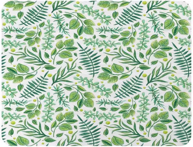 Benjamin Tate Design Floral Fleece Blanket in Green and Sand, W/D/H: 120 x 150 cm – 2