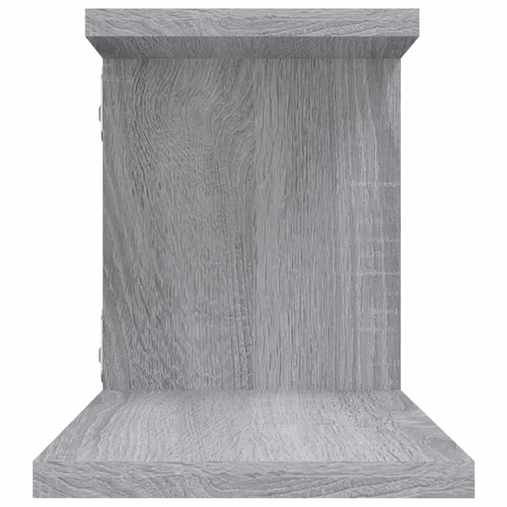 Berkfield Home Wall-Mounted TV Shelf in Grey Sonoma, W: 125 cm, D: 23 cm, H: 18 cm – 3