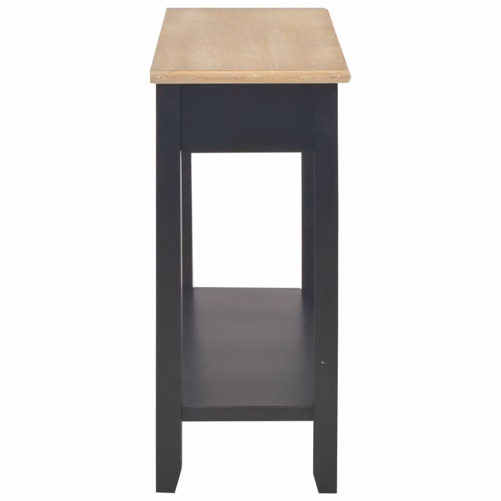 Berkfield Home Classic Console Table in Black, W/D/H: 110 x 35 x 80 cm – 3