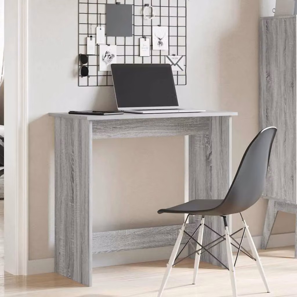 Berkfield Grey Sonoma Writing Desk, W/D/H: 80 x 40 x 75 cm – 2