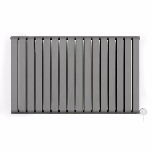 Terma Warp Room E Electric Radiator with Wifi and App Control, Salt n Pepper Grey, W/H: 104.5 x 63 cm, 1.2 kW – 2