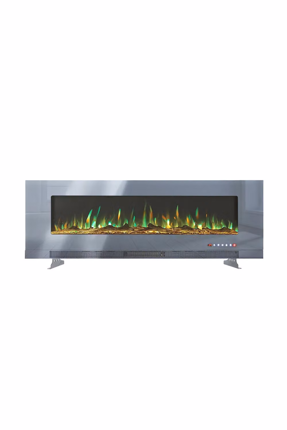 Living and Home 60 inch Wall Mounted Electric Fireplace in Grey – 4
