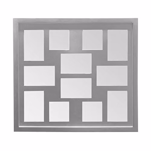 Premier Housewares Multi-Photo Wall Frame, Silver, 48 x 53 x 4 cm – 2