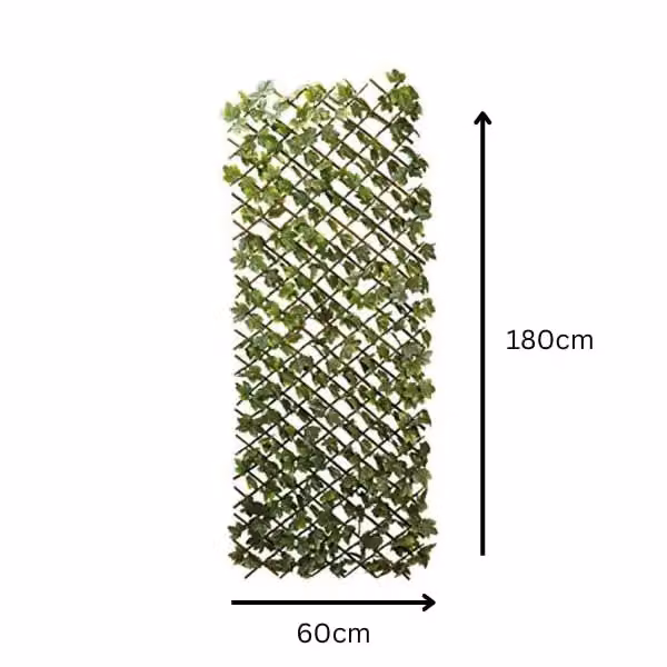 Marco Paul Lemon Leaf Artificial Flower Wall Trellis, Green, W/D/H: 180 x 60 x 60 cm – 2