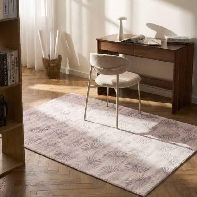 Wyld and Coco Modern Abstract Woven Area Rug in White, W: 140 cm, L: 200 cm