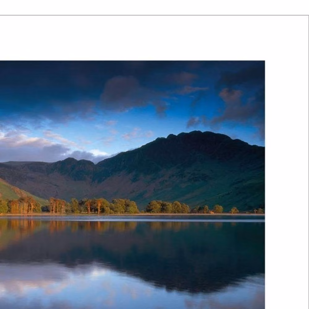 Rod Edwards Breaking Storm Cumbria Nature Paper Poster in Multicolour and Blue – 2