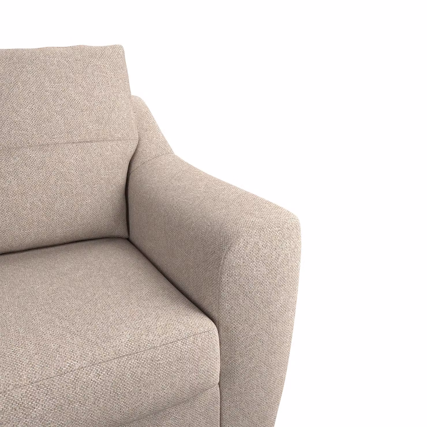 Furnishings For Less UK Baxter Fabric L Shaped 3 Seater Corner Sofa with Chaise, Left Hand Facing, Anthracite, Silver or Beige, W/D/H: 191 x 89 x 80 cm – 2