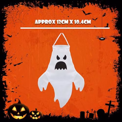 VFM e-Store White Hanging Ghost Decoration for Halloween Parties – 4