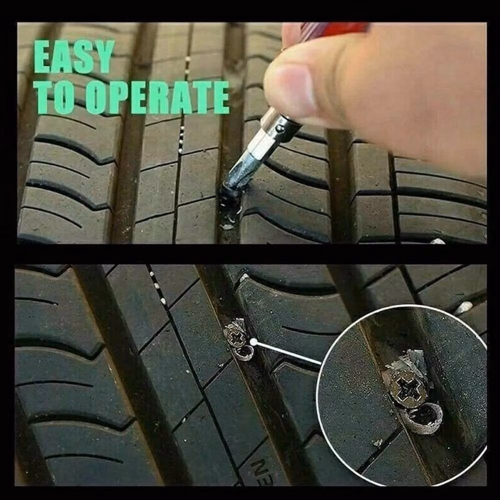 SPETLEK 10-Piece Black Tire Repair Screw and Rubber Plug Set with Steel Nails – 2