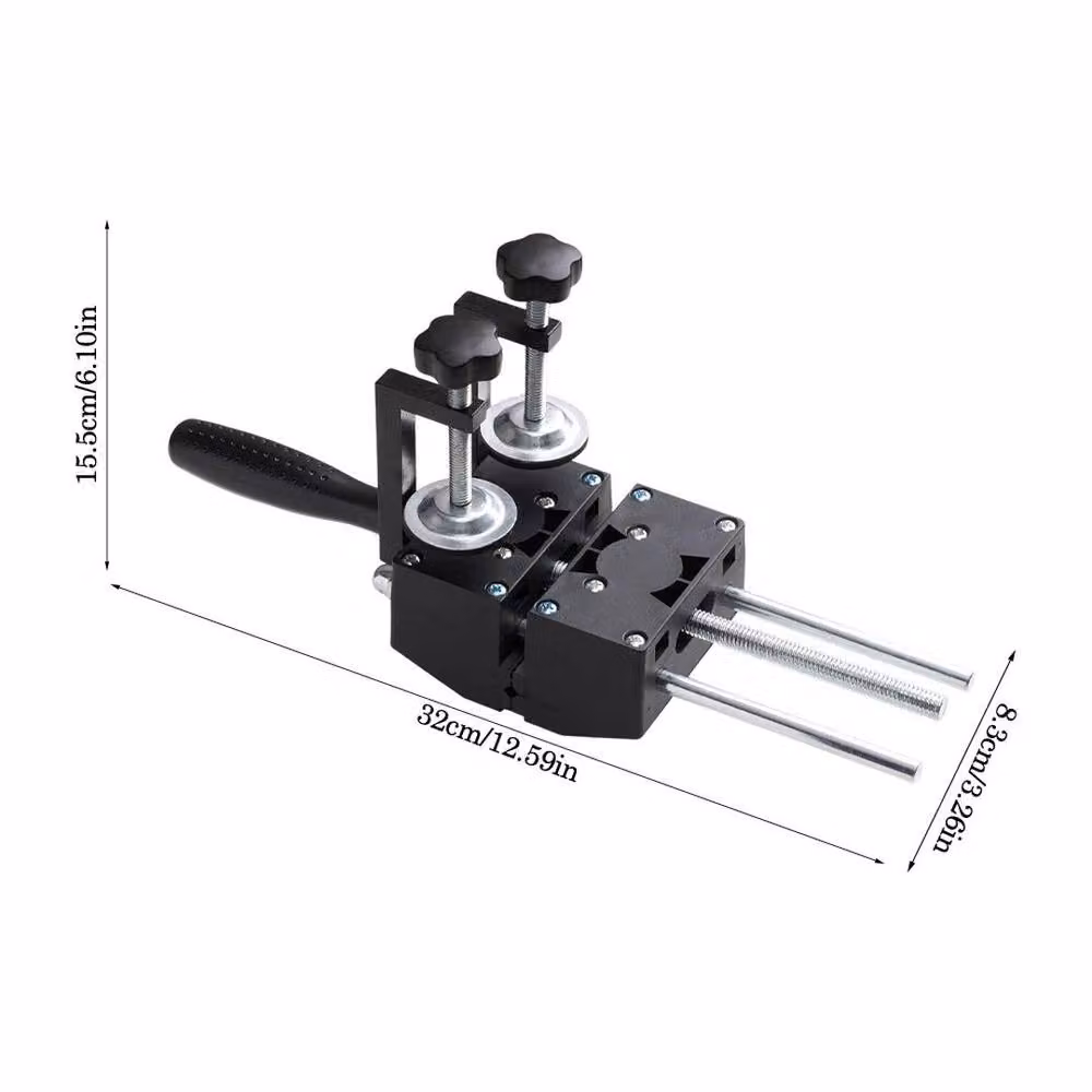 FLAVORA Adjustable Bench Vice Workshop Clamp in Black, Width: 52 cm – 2