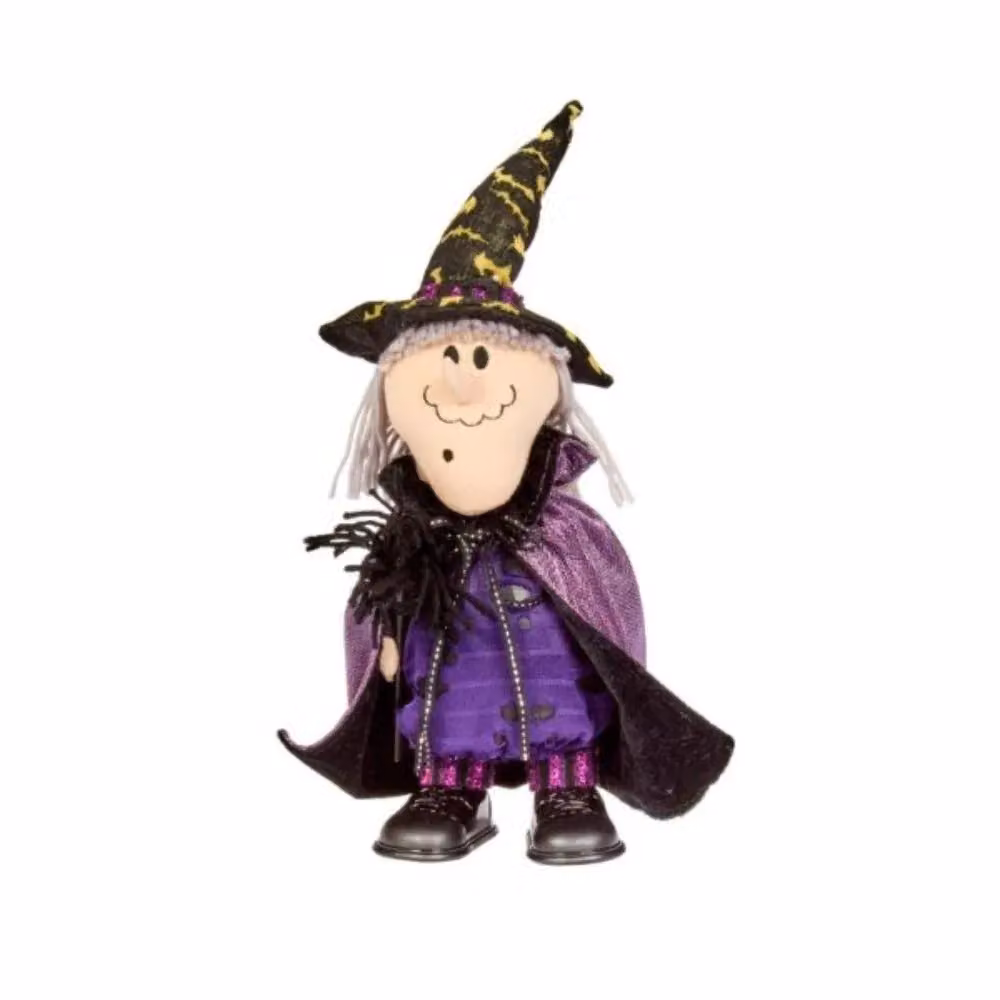 Garden Greatness Animated Standing Halloween Witch Decoration in Purple – 2