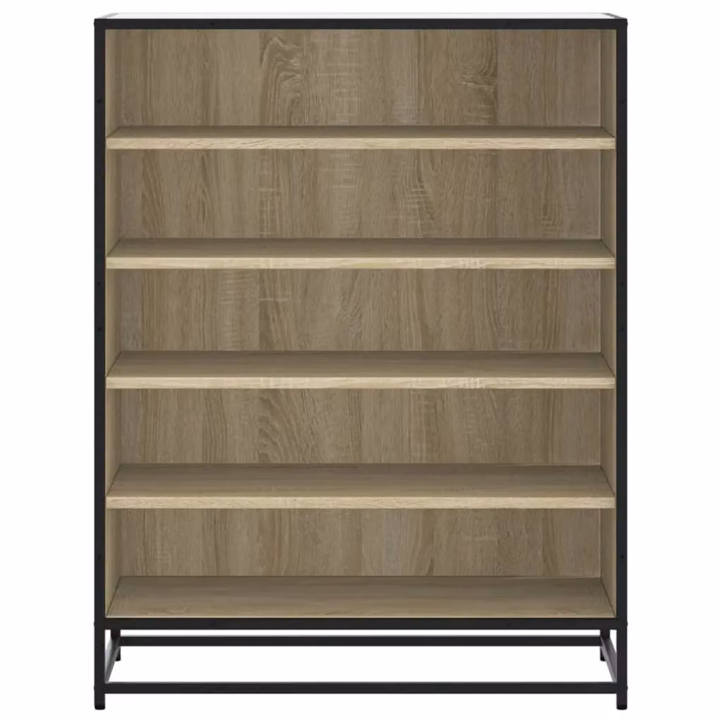 Berkfield Home Shoe Cabinet in Sonoma Oak Brown, W/D/H: 75 x 38 x 97.5 cm – 3