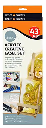 Daler-Rowney Simply Acrylic Creative Easel Set in Multicolour