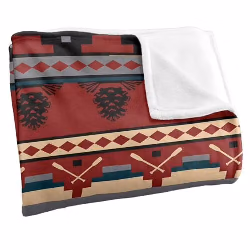 JQ Licensing Southwest Lodge Bear Silky Touch Super Soft Fleece Throw Blanket, Multicolour, W: 152 cm, D: 127 cm – 2